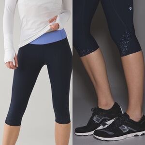 Lululemon Tight Stuff Crop‎ inkwell lullaby size 4